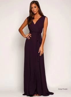 Sleeveless Wrap Gown -Fashion Dress Shop 12 6
