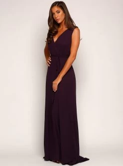 Sleeveless Wrap Gown -Fashion Dress Shop 14 5