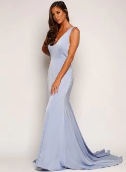 Galina Cowl Back Gown - Grape - Size 8 -Fashion Dress Shop 166