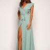 Flutter Sleeve Flare Maxi -Fashion Dress Shop 16 4