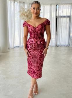 Jessica Cap Sleeve Midi