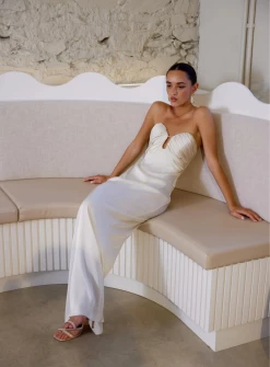 Cream Magnolia Dress