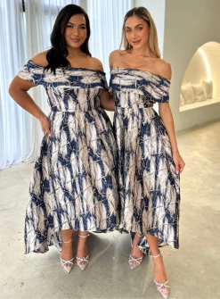 Gracie Off Shoulder Hi-Lo Dress