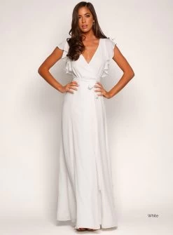 Flutter Sleeve Flare Maxi -Fashion Dress Shop 23 1 2