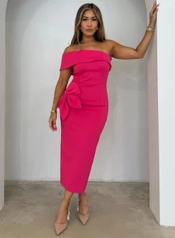 Serena Bow Midi Dress