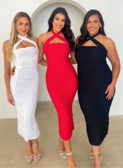 White Monroe Midi -Fashion Dress Shop 31 27865506 1bf4 4273 b347 4fc8f653c788