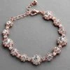Aria Rose Gold Bracelet -Fashion Dress Shop 3228B CR RG