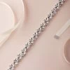 Slender Silver Bridal Belt 1 Slender Silver Bridal Belt -Fashion Dress Shop 4610BT I S