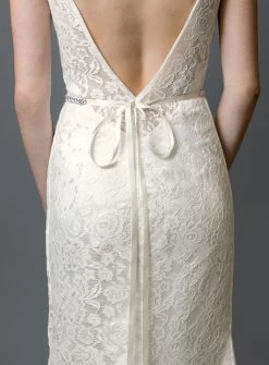 Slender Silver Bridal Belt -Fashion Dress Shop 4610BT I S 2