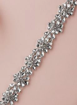 Luxe Clear Crystal Bridal Belt -Fashion Dress Shop 4660BT I CR S