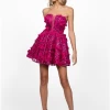 Kerra Strapless A Line Mini -Fashion Dress Shop B62D03S kerra strapless a line mini bariano 1