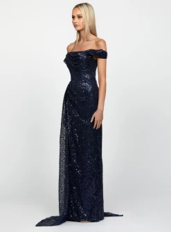 Ethel Cowl Gown -Fashion Dress Shop B65D12L ethel cowl gown 4 1