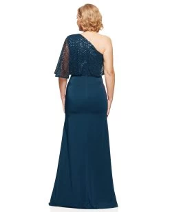 Colleen One Shoulder Gown -Fashion Dress Shop COLLEENDRESS3