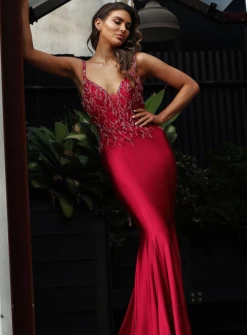 Hannah Gown - Ruby - Size 8