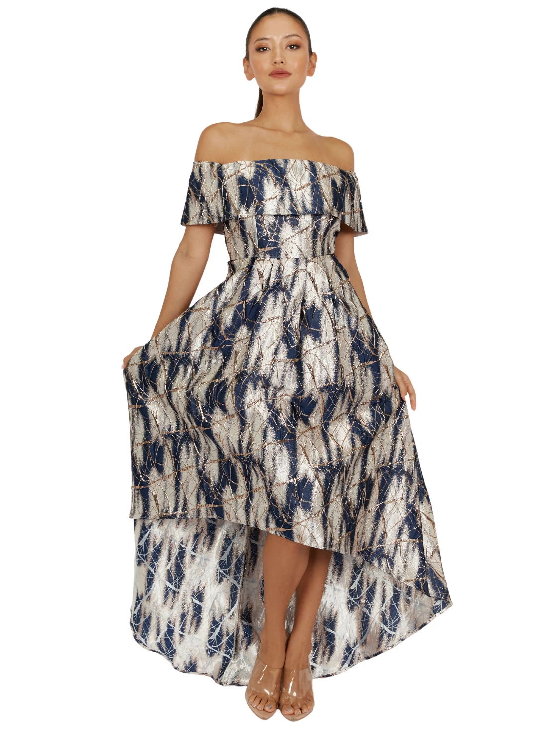 Gracie Off Shoulder Hi-Lo Dress 8 Gracie Off Shoulder Hi-Lo Dress - Image 6