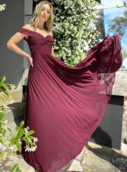 Rosa Dress JX5045 By Jadore Evening -Fashion Dress Shop JX5045 jadore Wine