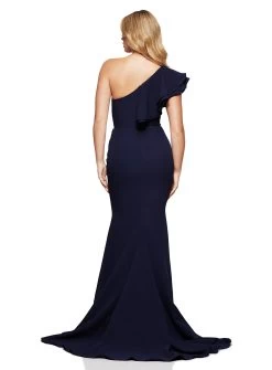 Navy Nicolette Gown 2.0 -Fashion Dress Shop Nicolettegownbakc