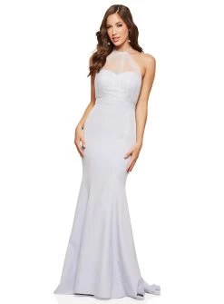 Perrine Illusion Tulle Gown - Made To Order