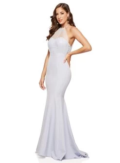 Perrine Illusion Tulle Gown -Fashion Dress Shop PW WhiteRunwayJune2022 0395