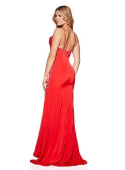 Kristen Satin Gown - Moss - Size 14 -Fashion Dress Shop SC1111 3