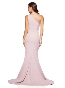 Anisa One Shoulder Gown - Mauve - Size 18 -Fashion Dress Shop SR292 3