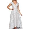 Pia V-Neck Brocade Dress 1 Pia V-Neck Brocade Dress -Fashion Dress Shop SR325 1