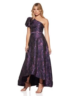 Kylee One Shoulder Brocade Dress - Made To Order -Fashion Dress Shop SR327 2 73a30265 bcee 4c50 8a65 ce3e3b881a80