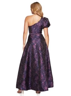 Kylee One Shoulder Brocade Dress -Fashion Dress Shop SR327 3