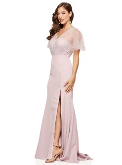 Ariana Tulle Split Gown -Fashion Dress Shop SR331WS 2