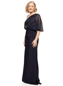 Colleen One Shoulder Gown -Fashion Dress Shop TL1087G 2