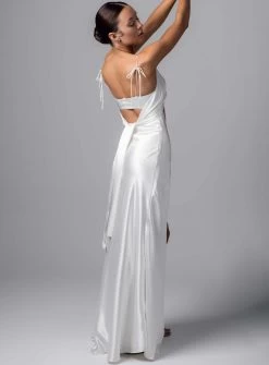 Ivory Adri Dress -Fashion Dress Shop adri dress ivory long