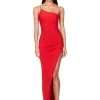 Aria One Shoulder Gown - Fiery Red - Size XL 1 Aria One Shoulder Gown - Fiery Red - Size XL -Fashion Dress Shop ariared