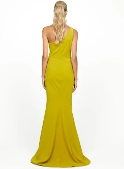 Star One Shoulder Draped Gown -Fashion Dress Shop bariano citronelle draped gown