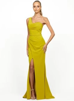 Star One Shoulder Draped Gown -Fashion Dress Shop bariano star one shoulder draped gown
