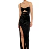 Black Verve Gown -Fashion Dress Shop black verve velvet gown nookie 1