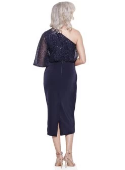 Colleen One Shoulder Midi -Fashion Dress Shop colleen midi trellis lane 3