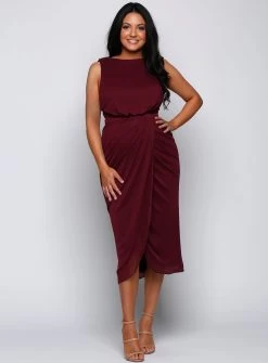 Hailey Cowl Back Dress - Off White - Size 10 -Fashion Dress Shop day1 0107 layer 2