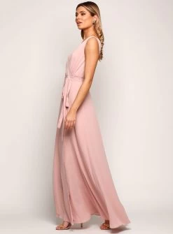 Sleeveless Wrap Flare Maxi - Rose Pink - Size 6 30 Sleeveless Wrap Flare Maxi - Rose Pink - Size 6 -Fashion Dress Shop day2 0041 layer 91