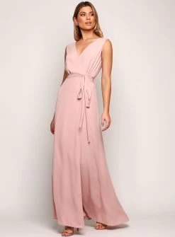 Sleeveless Wrap Flare Maxi - Rose Pink - Size 6 28 Sleeveless Wrap Flare Maxi - Rose Pink - Size 6 -Fashion Dress Shop day2 0042 layer 90