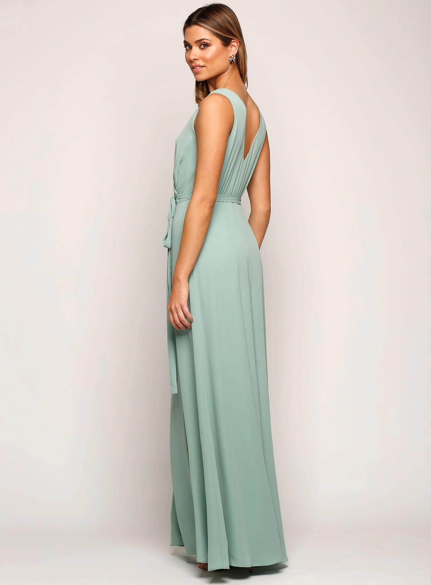 Sleeveless Wrap Flare Maxi - Rose Pink - Size 6 10 Sleeveless Wrap Flare Maxi - Rose Pink - Size 6 - Image 8