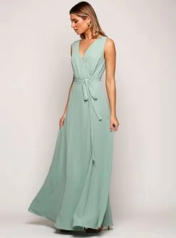 Sleeveless Wrap Flare Maxi - Rose Pink - Size 6 25 Sleeveless Wrap Flare Maxi - Rose Pink - Size 6 -Fashion Dress Shop day2 0055 layer 77