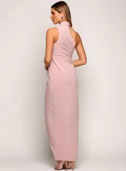 Lillian High Neck Dress - Pastel Grey - Size 8 -Fashion Dress Shop day2 0072 layer 60