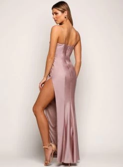 Alhambra Split Maxi - Silver - Size 14 -Fashion Dress Shop day3 0167 layer 16