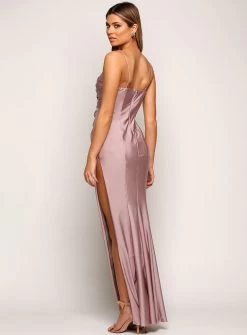 Alhambra Split Maxi - Silver - Size 14 -Fashion Dress Shop day3 0168 layer 15