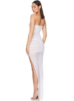 White Eden Gown -Fashion Dress Shop eden gown white nude nookie 20a9da21 fd00 40df a494 c334bdb02340