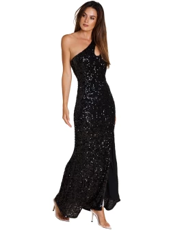 Black Fifi Keyhole Maxi
