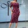 Fifi Dress - Wine - Size 10 -Fashion Dress Shop fifi1