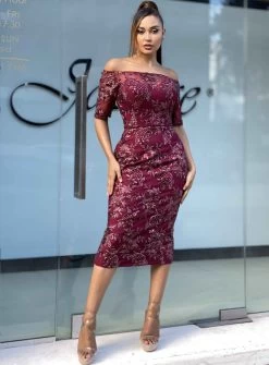 Fifi Dress - Wine - Size 10