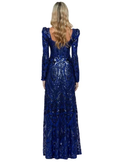 Filippa Gown - Indigo - Size 8 -Fashion Dress Shop filippa squared neckline gown bariano 3