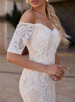 Galia Sequin Off Shoulder Gown -Fashion Dress Shop galia2